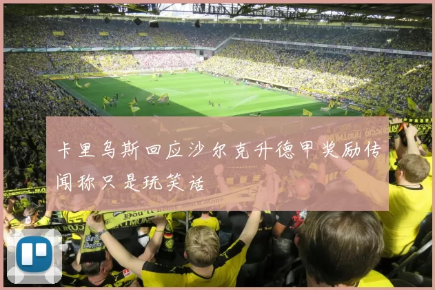 卡里乌斯回应沙尔克升德甲奖励传闻称只是玩笑话
